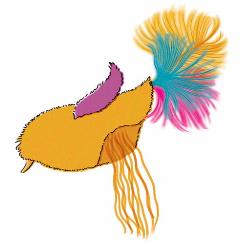 Boho Felt Craft - Exotic Bird Step Five